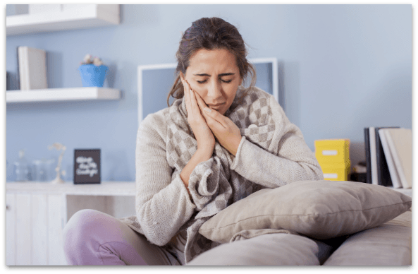 woman in pain in Albuquerque