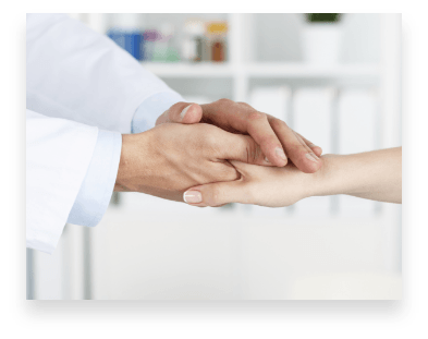 doctor comforting patient in Albuquerque